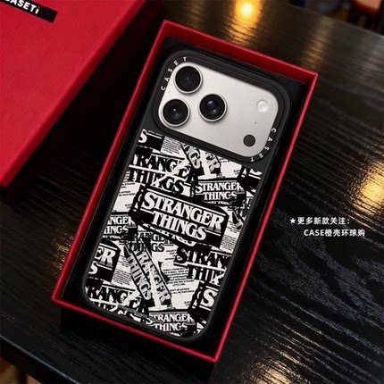 联名怪奇物语漫画海报适用iphone17promax手机壳16pro苹果15镜面14plus保护套13小众12艺术Air潮牌