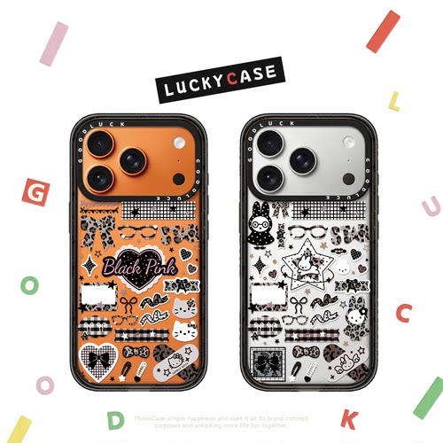 C家甜酷风贴纸米菲兔KT适用iphone17手机壳16promax苹果15pro透明MagSafe磁吸14plus卡通13/12日韩