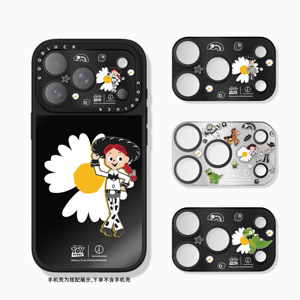 C家联名玩具总动员GD权志龙雏菊手机镜头保护膜适用iphone17promax全覆盖镜面镜头膜17pro镜面镜头保护贴PM潮 - 实物图