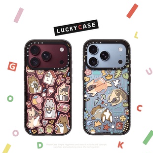 C家联名提摩西小队兔子四季漫游贴纸适用iphone17手机壳16promax苹果18pro透明MagSafe磁吸15plus卡通14可爱