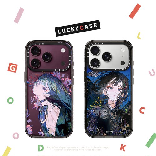 C家联名John Kafka繁花少女梦境适用iphone17手机壳16promax苹果18pro透明MagSafe磁吸15plus艺术家14甜酷13
