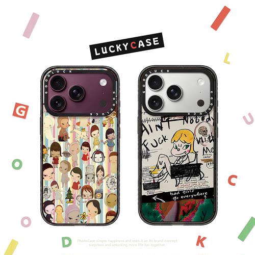 C家奈良美智涂鸦女孩适用iphone17手机壳16promax苹果18pro磁吸MagSafe透明15plus日韩14甜酷少女13卡通12