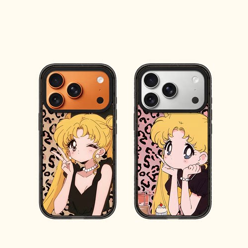C家豹纹美少女水冰月适用iphone17手机壳16promax苹果15pro透明MagSafe磁吸14plus保护套13日韩ins甜酷少女12