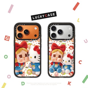 CASETIFIY对视贴贴哭娃Kitty猫适用iphone17手机壳16promax苹果15pro透明MagSafe磁吸14plus可爱13卡通12日韩