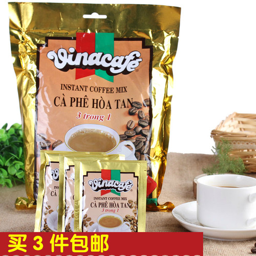 买3袋包邮/正品vina咖啡越南威拿咖啡三合一速溶咖啡480g袋装 - 封面