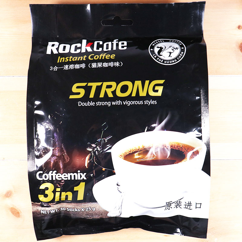 包邮/越南越贡RockCafe三合一速溶松鼠咖啡30袋750克（2倍浓醇） 咖啡/麦片/冲饮 速溶咖啡 原图主图