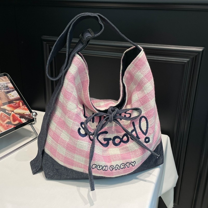 高级感大容量牛仔布双面包包女新款上班通勤托特包百搭ins斜挎包,箱包皮具/热销女包/男包,托特包,淘宝优惠券,粉丝福利购,淘宝优惠卷