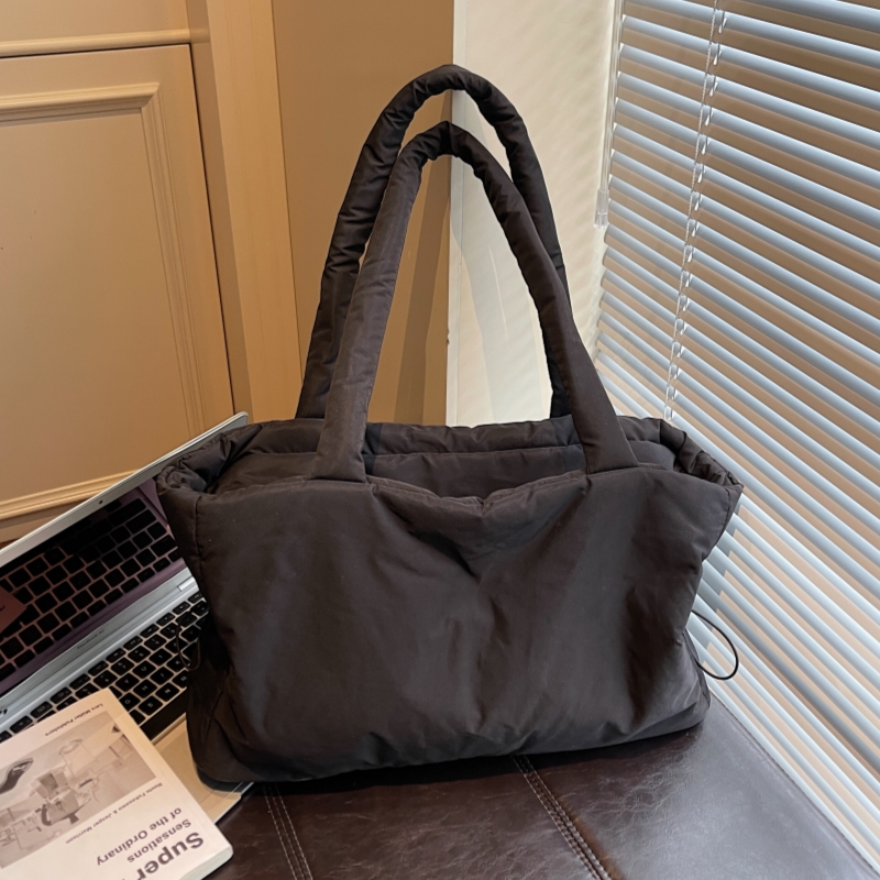 秋冬羽绒包包女2025新款潮时尚韩国托特包百搭休闲大容量腋下包