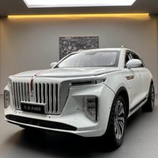 红旗EHS9仿真合金车模型办公室桌面装饰摆件客厅玄关酒柜现代摆设