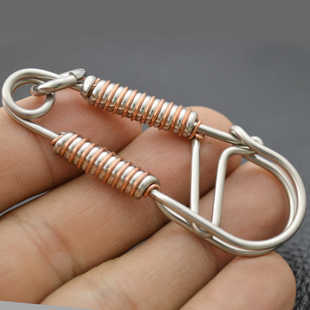 手工焊丝小鸟钥匙扣挂件创意个性汽车链男女情侣款简约铜丝钥匙圈