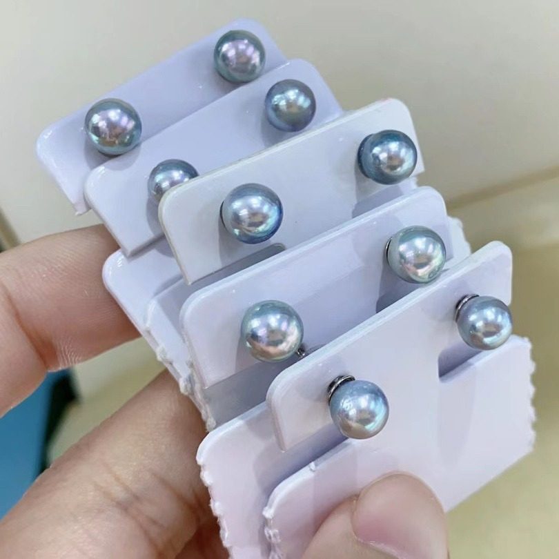 海水珍珠6-7mm 真多麻正圆强光微微瑕 成品耳钉送银针 高光高亮,珠宝/钻石/翡翠,耳饰,淘宝优惠券,粉丝福利购,淘宝优惠卷