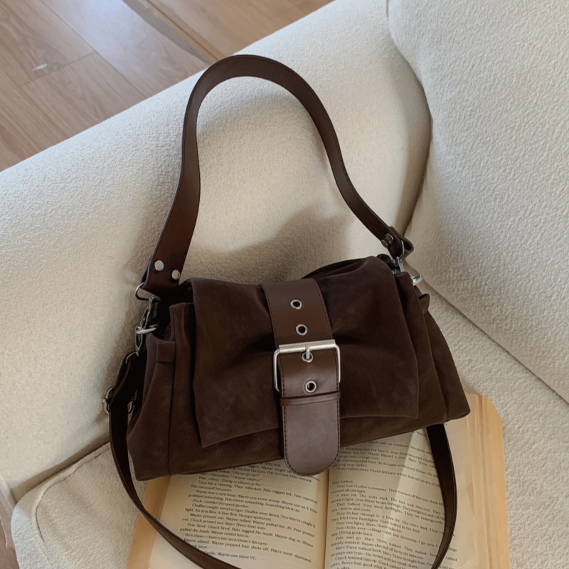 复古简约皮带扣腋下包女时尚百搭潮小众设计高级感单肩斜挎手提包