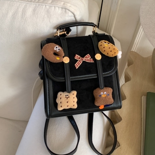 女包2025新款 ins简约英伦多功能单肩双肩包 潮百搭休闲手提包时尚