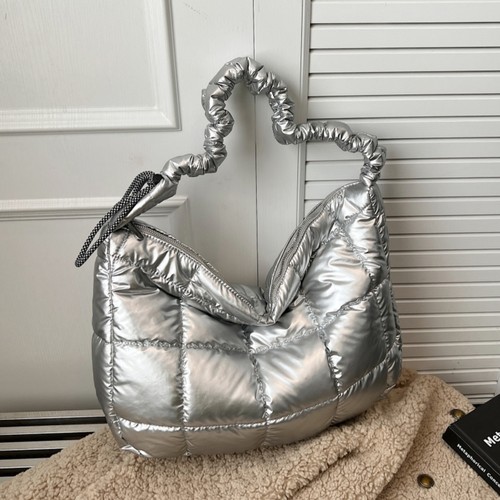 秋冬棉服包包女2025新款休闲轻便大容量单肩包韩系时尚百搭斜挎包