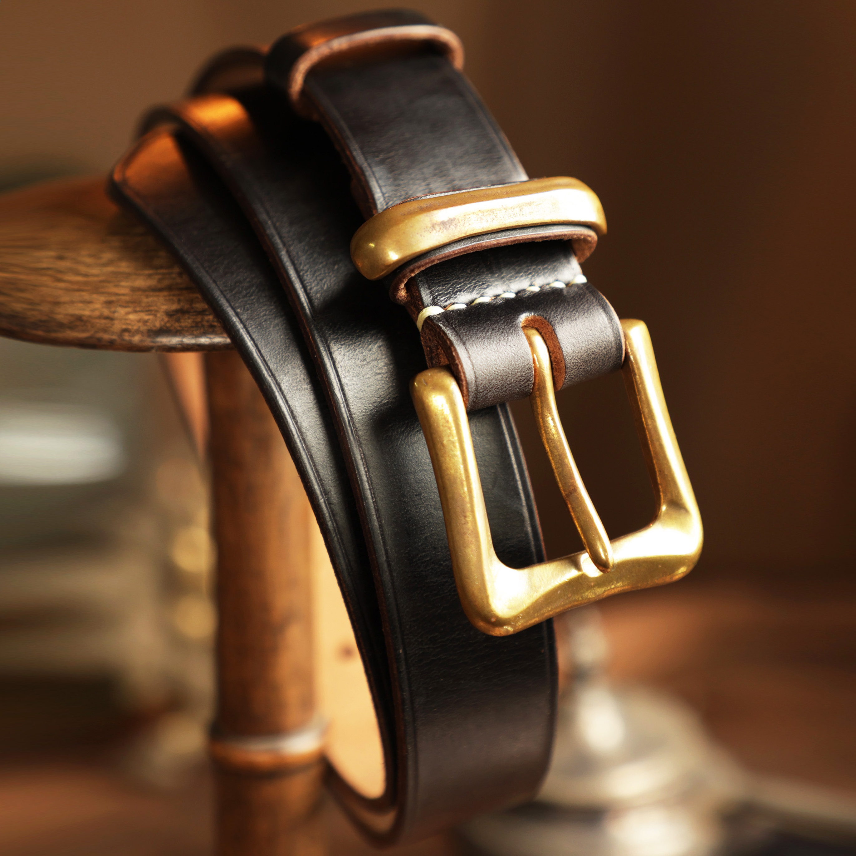 美国霍尔文牛皮美式复古手工皮带