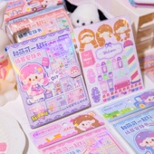 免裁剪新款 贴纸女生场景拼贴立体 玩法安静女孩DIY手工材料包换装