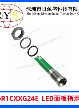 全新原装 Q6R1CXXG24E 100° 24V 20mA LED面板指示器 绿色 散射