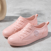 休闲春夏季 女雨靴浅口软底厚底胶鞋 厨房 女雨鞋 低帮短筒外穿防水鞋