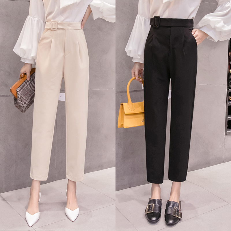 Workplace wear office workers professional casual trousers office job hunting job interview clothes female college students