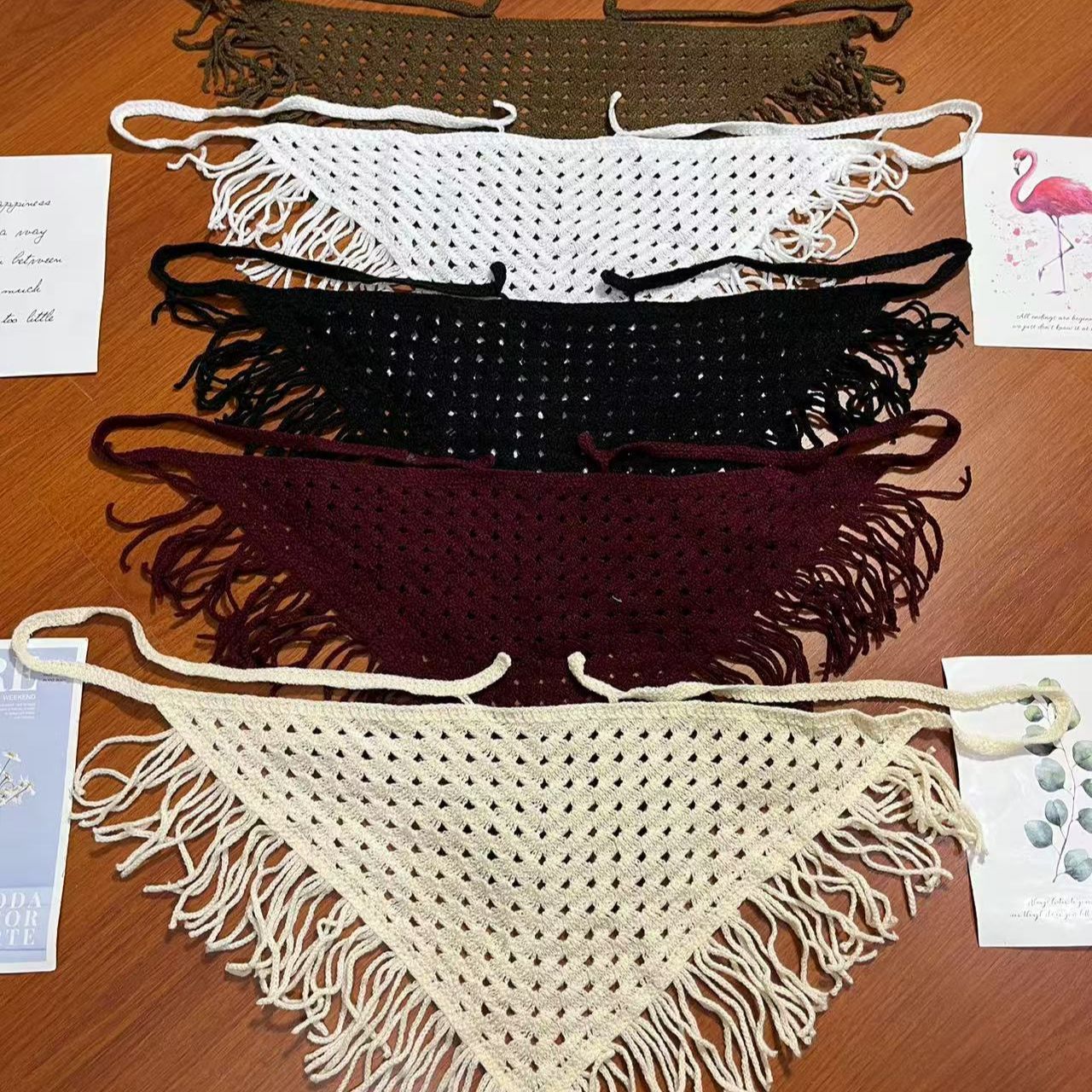 多巴胺三角绑带围巾腰巾