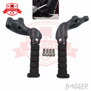 印第安侦察兵脚踏  轻骑兵后脚踏支架  后脚踏总成 乘客脚踏黑色