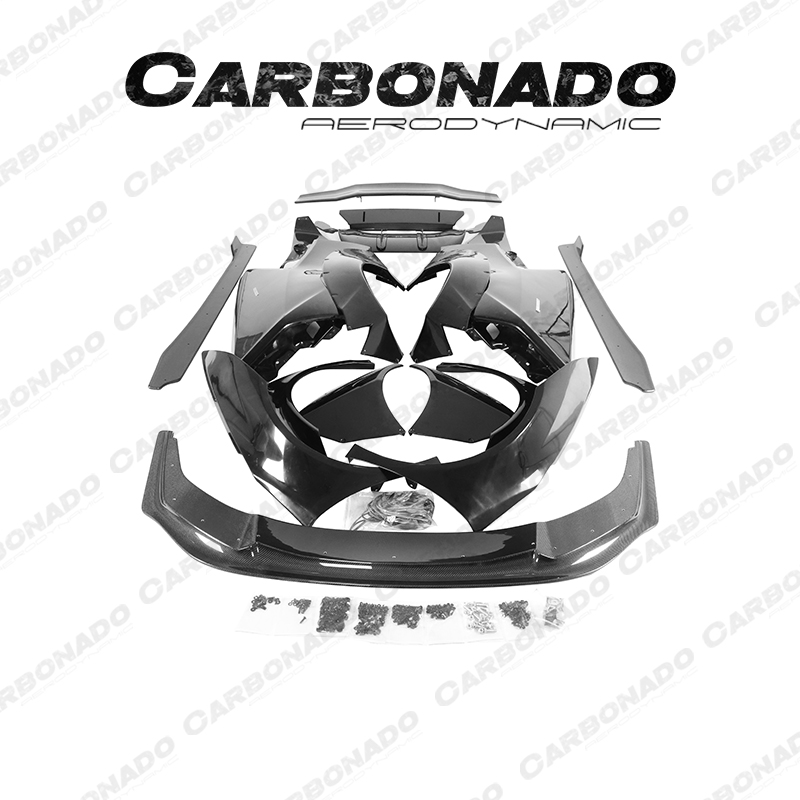 Carbonado兰博基尼新小牛LP610的LB版改装碳纤维宽体包围前后唇