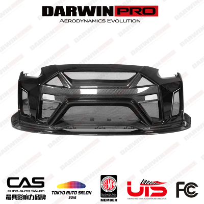 DarwinPROGTR R35 EBA的Lifetime版改装碳纤维宽体前后杠机盖尾翼