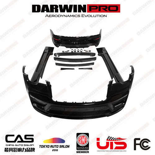 DarwinPRO劳斯莱斯魅影曜影的Black Sails版改装碳纤维前后杠侧裙