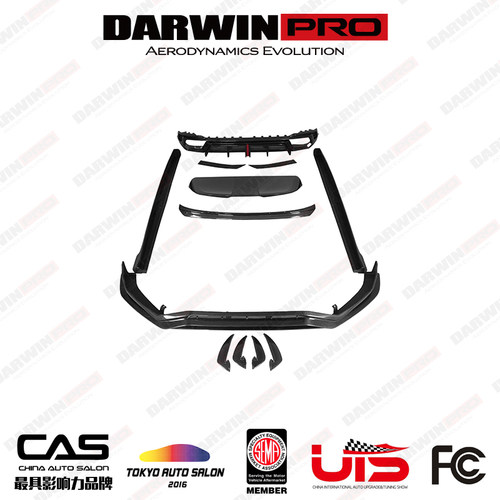 DarwinPRO 奥迪RS4的Black Sails版改装碳纤维前后唇侧裙尾翼顶翼