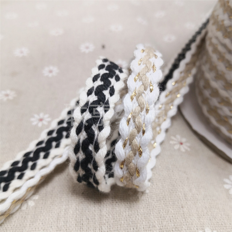 1.3宽双色棉质编织八字织带韩国小香风服装花边DIY手工装饰镶边,服饰配件/皮带/帽子/围巾,DIY编织材料包,淘宝优惠券,粉丝福利购,淘宝优惠卷