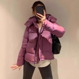 现货SIMISI LULU羽绒服女冬季泡芙五格羽绒运动外套保暖连帽防风