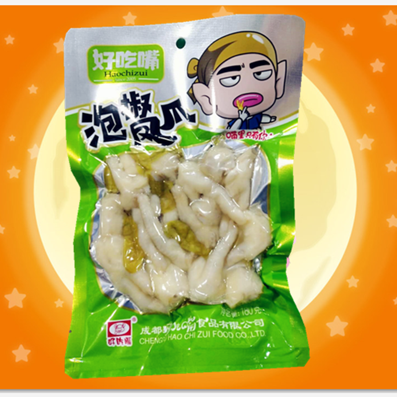 泡椒凤爪180克*4袋鸡爪凤爪好吃嘴鸡爪泡椒凤爪下酒菜零食包邮