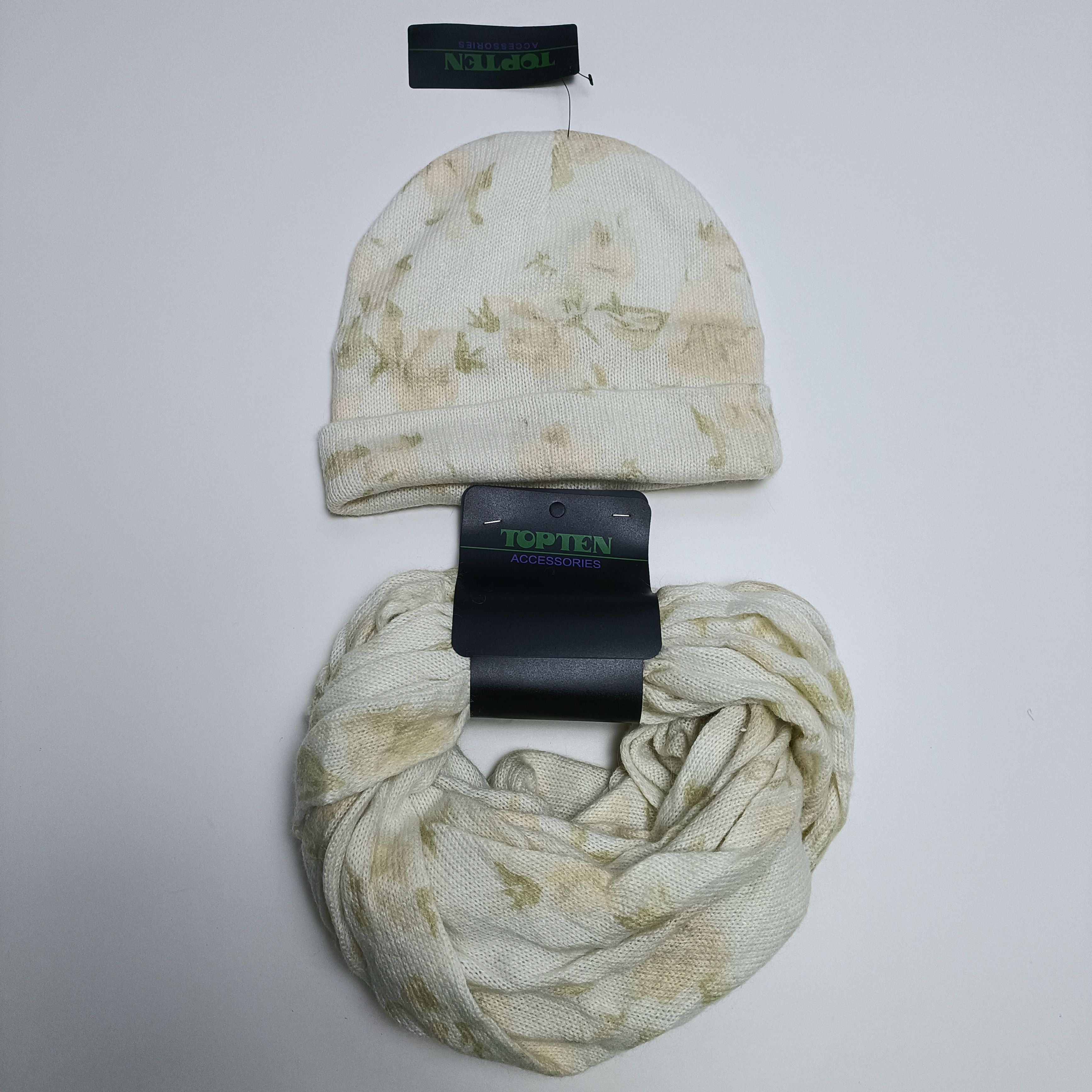 头围58-60cm外贸枯叶扎染帽子脖套满20元包邮