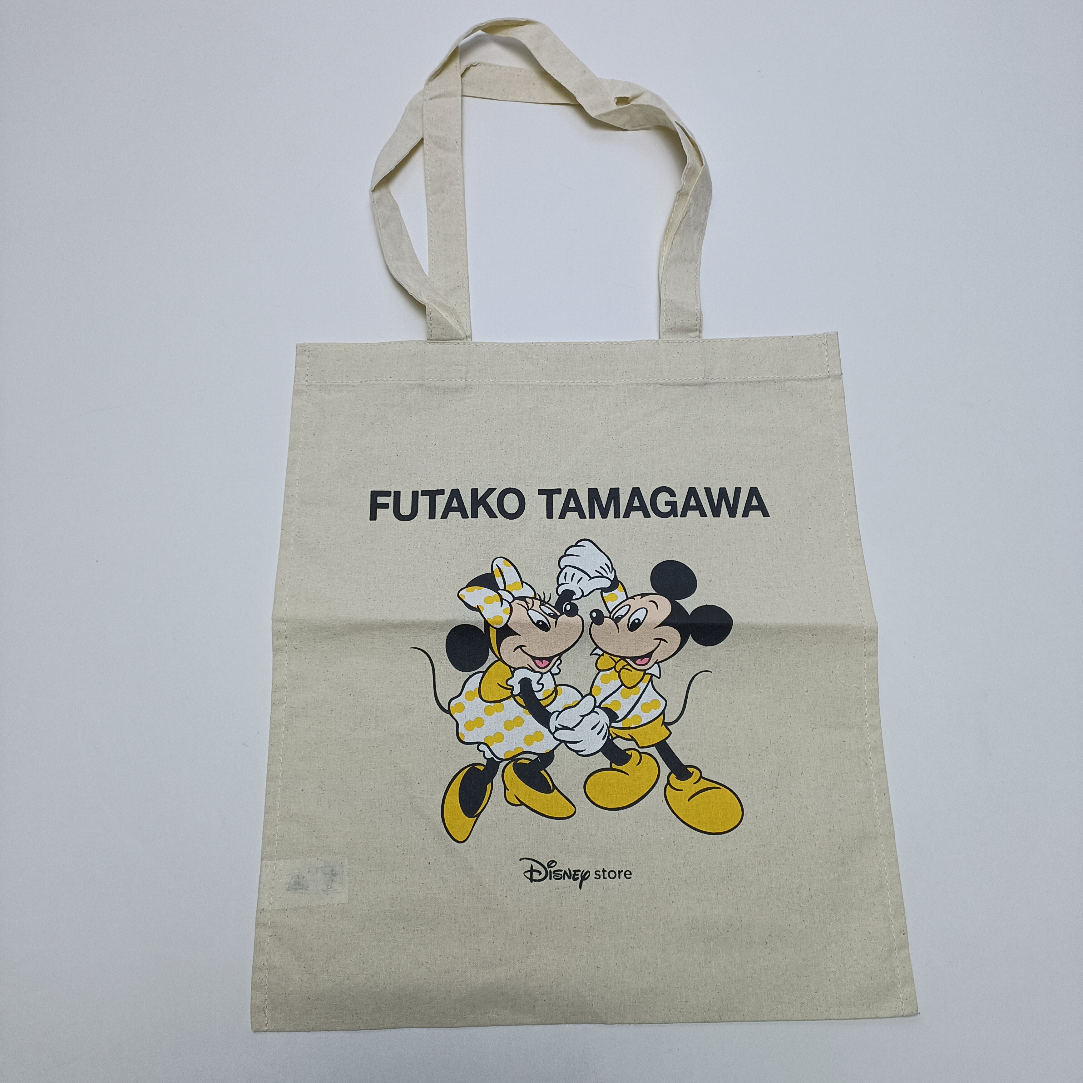 二子玉川（Futako Tamagawa）白色轻便压边单肩薄棉布袋无纸牌