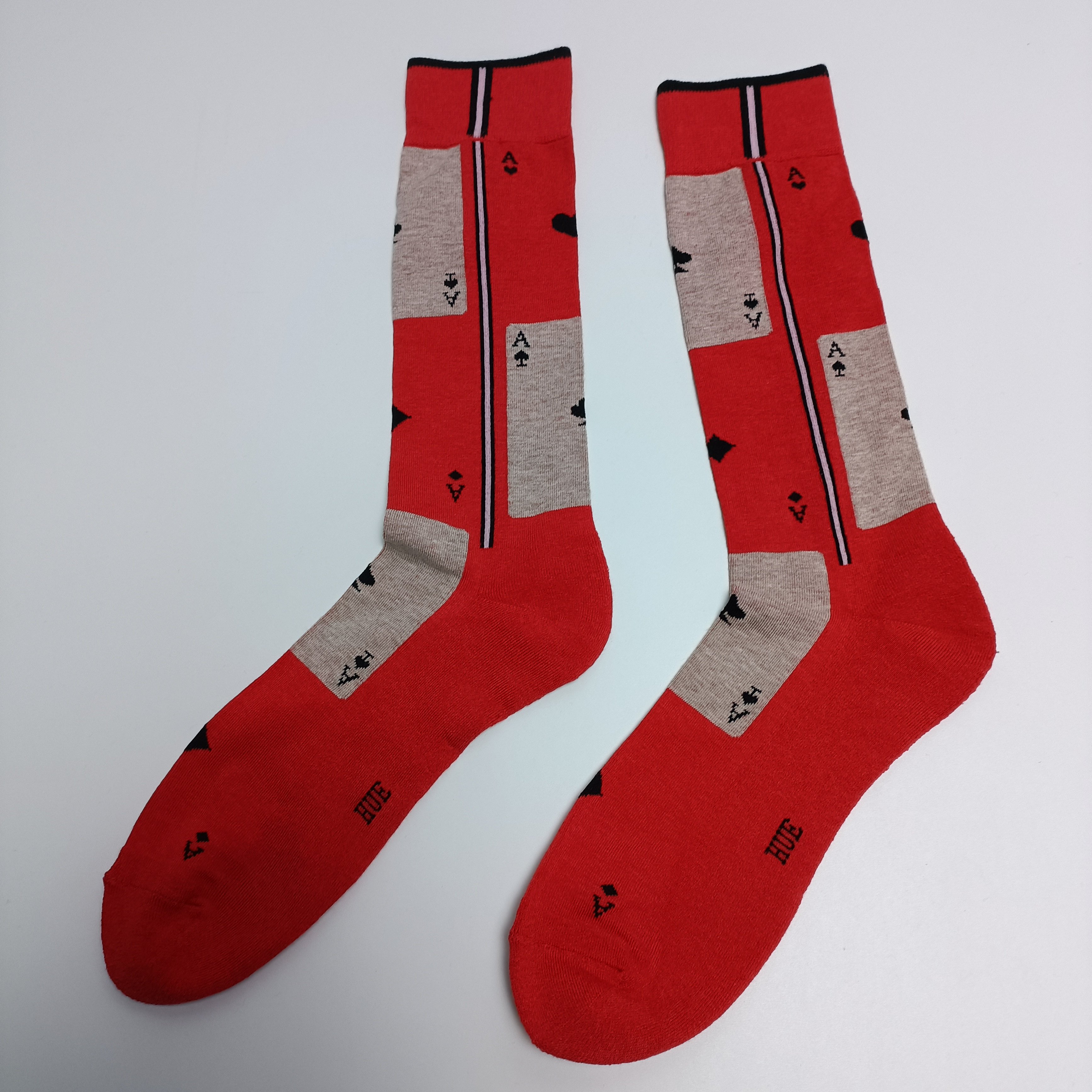 41-45码男士毛圈黑桃A红袜子薄款地板袜满20元包邮不支持七天退货