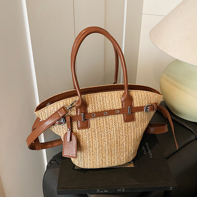 ZATZ编织大包菜篮子草编包