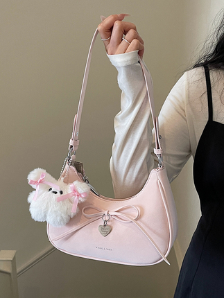 Versatile Bow-Knot Small Bag for Women 2026 New Trendy Fashion Simple Crossbody Bag Spring Work Commute Dumpling Bag
