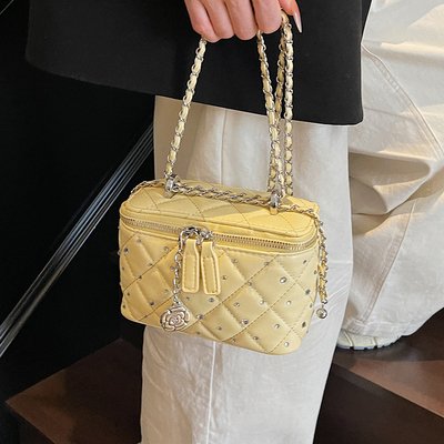 ZATZ亮钻盒子小方包链条斜挎包