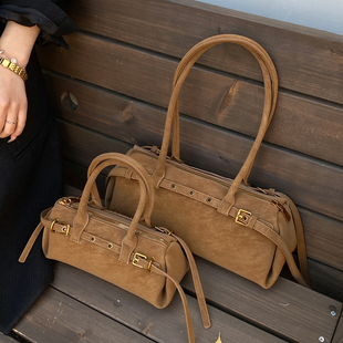 复古美拉德小包包女2025新款辣妹风腋下法棍包秋冬洋气质感斜挎包