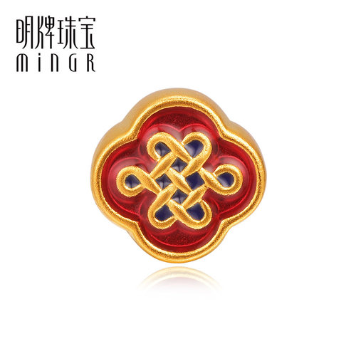 明牌珠宝路路通烤彩手串3d硬金