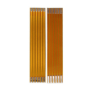 1.0间距FPC黄色焊接排线扁平3 12Pin芯柔性电路板