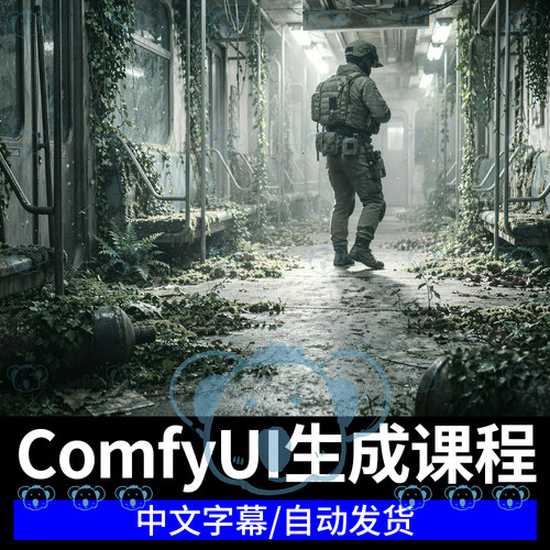 ComfyUI高级教程AI生成式短片游戏视觉特效3D模型人工智能课程