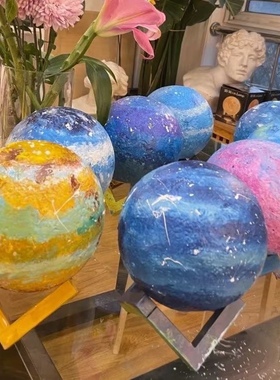 月球灯彩绘月球灯亲子暖场沙龙活动