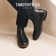 TIMOTHY＆CO． 迪迈奇切尔西靴手工真皮皮靴商务英伦短靴高帮靴子