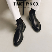 TIMOTHY＆CO． 男 复古英伦休闲皮鞋 迪迈奇牛皮沙漠靴2025新款 经典