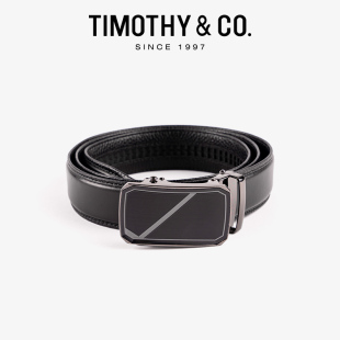 迪迈奇流光镜面头层牛皮男士 腰带商务休闲