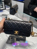 Chanel/Chanel CF Mini Women's Sag Классическая маленькая золотая мяч для рта сумки для мешки для цепи на плече