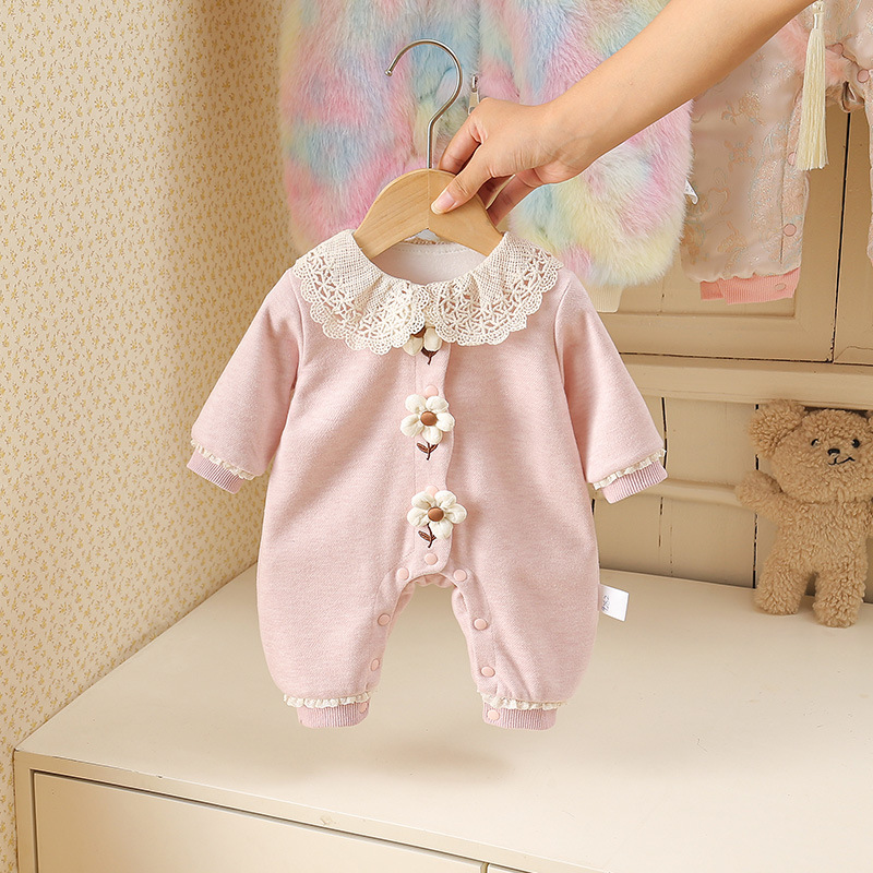 婴儿春秋装连体衣新中式旗袍