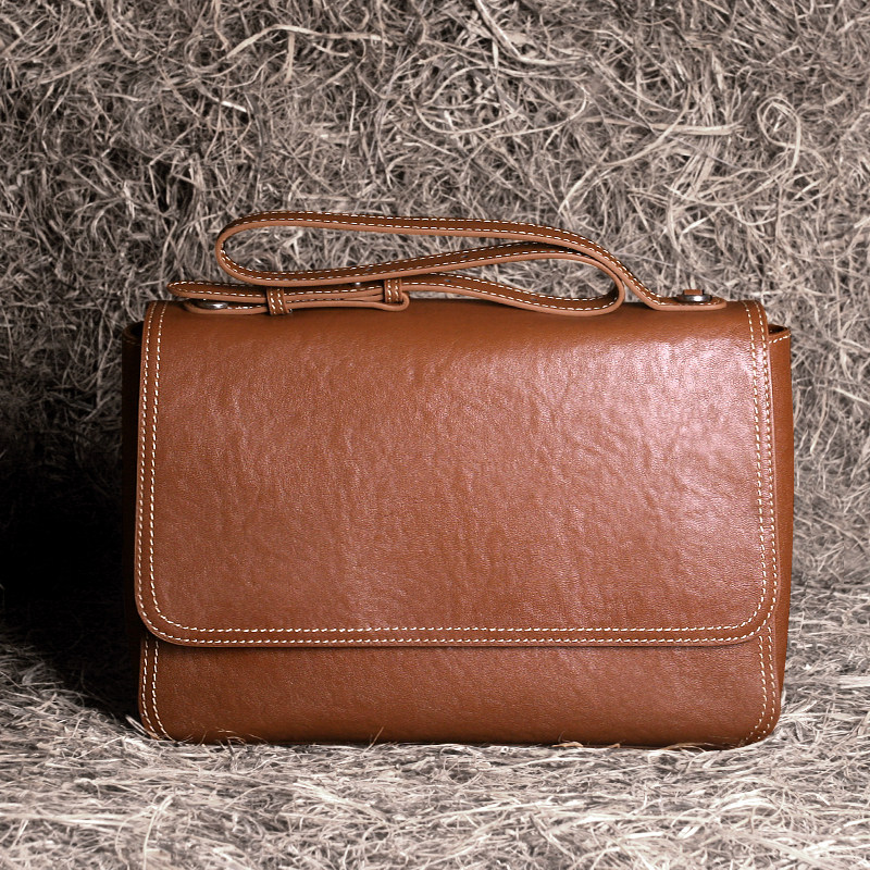【外贸款】藏皮客头层牛皮植鞣包包女式2025新款轻奢风斜挎邮差包,箱包皮具/热销女包/男包,邮差包,淘宝优惠券,粉丝福利购,淘宝优惠卷