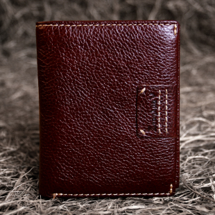 复古皮夹真皮立体卡位荔枝纹钱夹 竖版 藏皮客头层牛皮男式 钱包短款